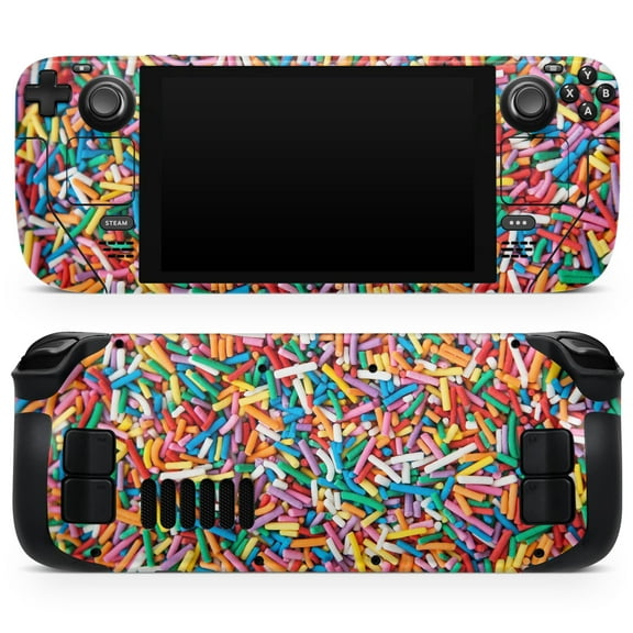 Design Skinz - Compatible with Steam Deck - Skin Decal Protective Scratch-Resistant Removable Vinyl Wrap Cover - Colorful Candy Sprinkles