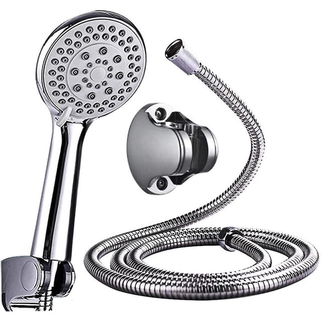 Universal Shower Head, 5-mode Hand Shower + 1.5m Flexible Shower Hose In Chrome