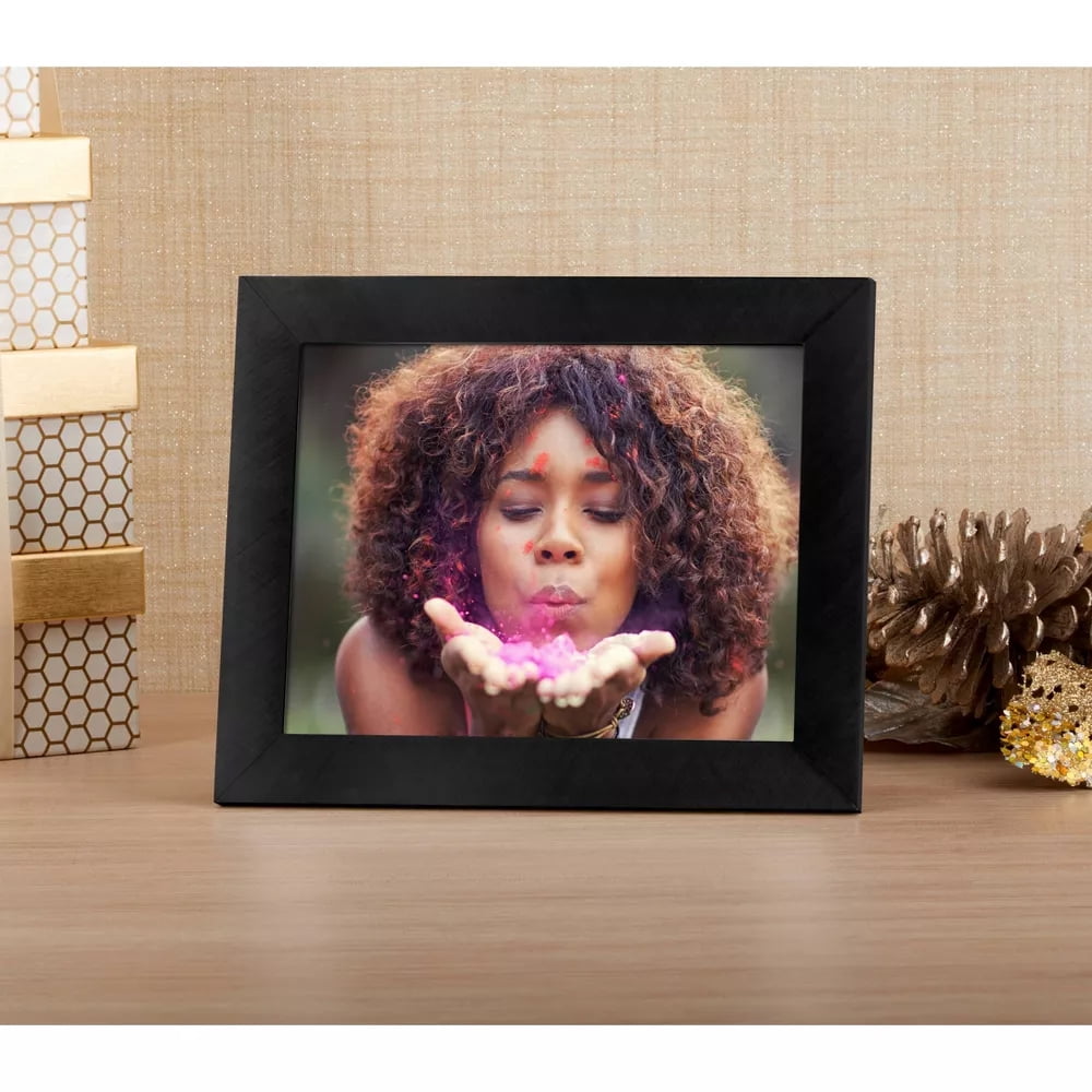 Polaroid 8" WiFi Digital Photo Frame Metal Black