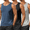 Black/Dark Blue/Light Gray, variant on Men's Workout Tank Tops UPF 97+ Sleeveless Gym Muscle Shirts Quick Dry Bodybuilding Tanks for Swim Beach