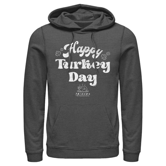 Men's Friends Happy Turkey Day Pull Over Hoodie