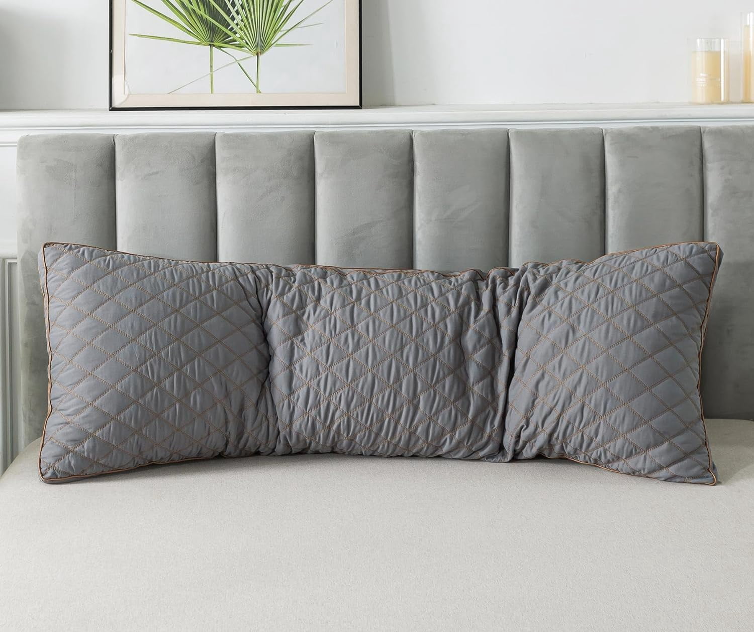 Memory Foam Body Pillow with Plush Fuzzy Cover Full-Length Support Pillow for Adults Soft Comfortable Sleeping Aid