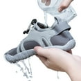 thumbnail image 5 of WOTTE Men's Water Shoes Quick-Dry Aqua Sock Barefoot Wide Toe Sports Outfoor Shoes for Beach Swim River Pool Lake Hiking Kayaking Surfing, Grey Size 11, 5 of 7