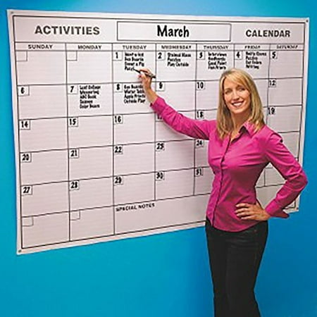 Gigantic Dry Erase Calendar, 48"x72