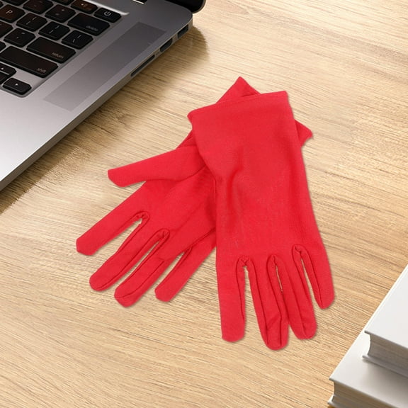 LULULION Jewellers Gloves Spandex Red 3 Pairs