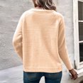 thumbnail image 7 of clear 50% off Usmixi 2023 Sweater Coat for Women Fuzzy Fleece Coats for Women Casual Solid V Neck Button Long Sleeve Cardigan Tops Fall Comfy Knit Sweater Outerwear Winter Sweater Coat, 7 of 7