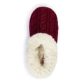 thumbnail image 4 of Pupeez Girls Cable Knit Slippers Fleece Lined House Shoe, 4 of 18