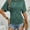 Green, variant on Women's Slim-Fit Ruched Short Sleeve T-Shirt - Crewneck Casual and Stylish Fitted Top for Everyday Wear