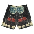 thumbnail image 7 of FORMRS Boys Swim Trunks Quick Dry Mesh Liner Boardshorts Sizes XS-XL, Red Sitting on The Moon, 7 of 7