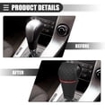 thumbnail image 3 of Unique Bargains Universal Car Gear Shift Cover Shift Knob Cover Automatic Shift Gear Cover Faux Leather Black Red, 3 of 6