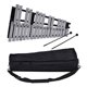 thumbnail image 1 of Instrumento de percusión de xilófono Glockenspiel plegable de 32 notas de Metal, incluye 2 mazos y bolsa de transporte para principiantes, regalos, 1 of 9