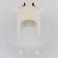 thumbnail image 2 of XIAOCHA Reindeer‑Ear Trapper Hat for Women Plush Hats Party‑Ready Fall‑Winter Bonnet,White, 2 of 4