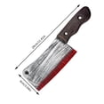 thumbnail image 3 of Halloween Prank Plastic Prop Knife Horror Movie Fake Butcher Knife Safe Toy Costume Accessory Party Decoration Trick Accessory, 3 of 8