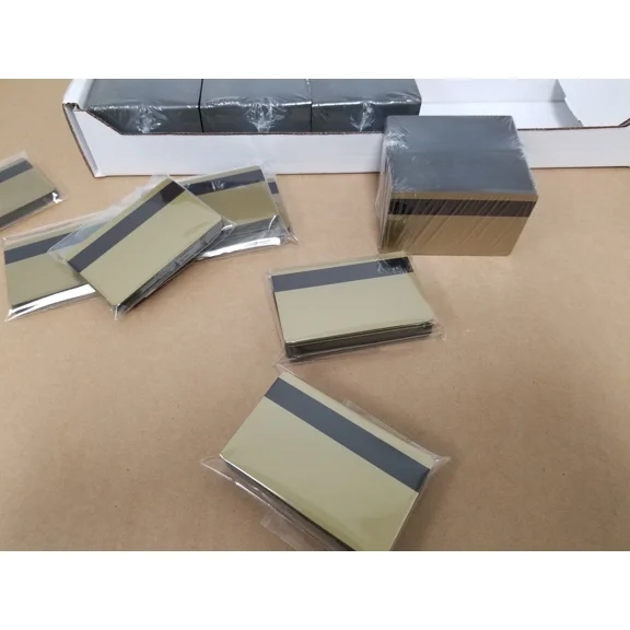 Gold Hico 3 Track Ultracard, Cr80.30 Mil, 3 Track Magnetic Stripe Think Mag - 50