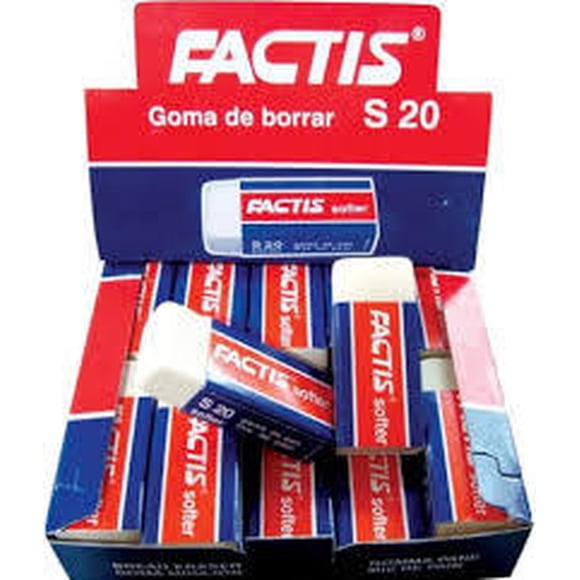 Caja de Goma de Migajon Factis con 20 piezas