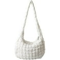 thumbnail image 4 of Quilted Carryall Tote Bag for Women Large Puffer Crossbody Handbags White One Size, 4 of 5