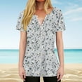 thumbnail image 2 of Womens Tops Tunics Plus Size Womens Tunic Tops Dressy Casual Womens Tops Dressy Casual V Neck Summer Graphic Tees for Women Womens Tops Casual, 2 of 9