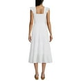 thumbnail image 2 of Lands' End Women's Cotton Dobby Smocked Dress with Ruffle Straps, 2 of 3