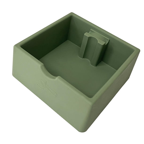 Caja de golpeteo de café Durabilidad Suministros prácticos Accesorio Fácil de limpiar Espresso Verde