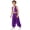 Purple, variant on Aislor Boys Arabian Prince Halloween Game Character Roleplay Outfits Open Front Vest with Pants Purple 8