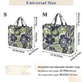 thumbnail image 2 of FORMRS Womens Corduroy Tote Bag Crossbody Shoulder Handbag with Pocket, Retro Floral Pattern, 2 of 7