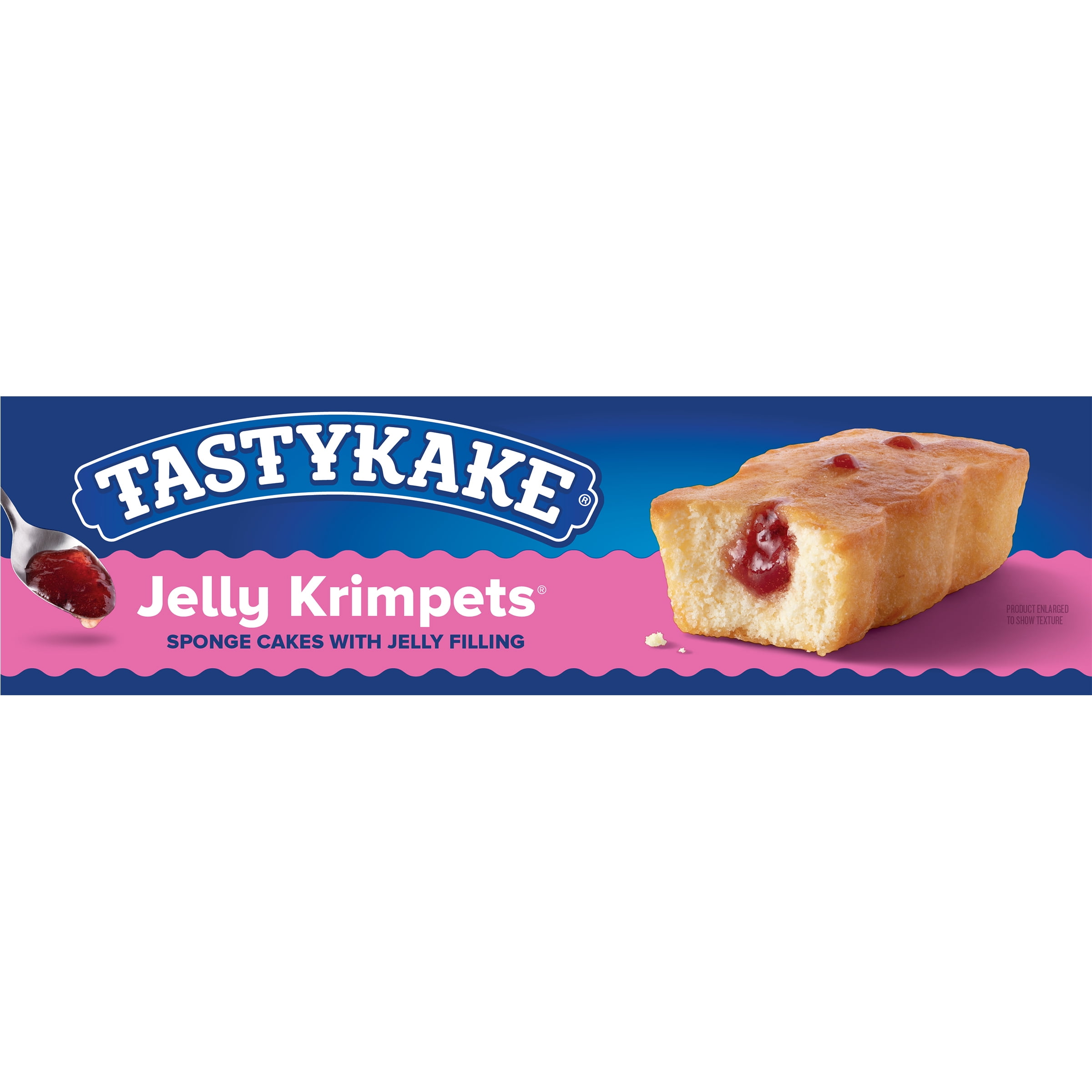 Tastykake Jelly Krimpets, 12 Count, 6 Packs of 2 Jelly Filled Snack Cakes