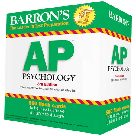 Barron's AP Psychology Flash Cards (Best Ap Psychology Textbook)