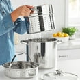 thumbnail image 3 of Mainstays 4-Piece Stainless Steel 8 qt Cooker Multipot Set, 3 of 16
