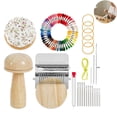 thumbnail image 4 of Hioecau Darning Loom Kit Darning Egg Darning Mushroom Knit Patch Kit Speedweve Mini Darning Loom Thread Large Eye Needles Pin Cushion for Darning Socks Sweaters, 4 of 8