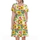 thumbnail image 1 of Balery Sunflower Cornflower Poppy Vestidos sueltos de manga corta para mujer, vestidos de verano 2025, vestidos casuales de corte A con vuelo., 1 of 6
