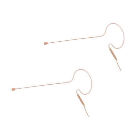 AV-JEFES AVL63035-P2 Tan Color Mini Headset Microphone for Sennheiser (2 Pack)
