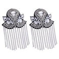 thumbnail image 2 of Epaulet Fringe Tassel Rhinests 2Pcs Fashion Simple Shoulder Epaulette for Halloween Punk Coat Performance Women Men ,, 2 of 6