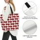 thumbnail image 3 of Disketp Cute Red Crab Bolsa Tote Estampada para Mujer, Bolso de Hombro y de Mano para Compras y Viajes, 3 of 8