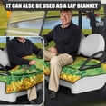 thumbnail image 5 of Whosucclay Dinosaur Clover Coin Breathable Golf Cart Seat Cover Anti-Slip for EZGO Yamaha Club Car Icon, Anti-Scratch Golf Cart Seat Protector, 5 of 7