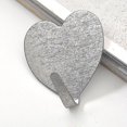 thumbnail image 4 of Ganchos para abrigos Gancho de pared Gancho para pasta de amor de acero inoxidable 10 piezas Percha de viscosa fuerte, 4 of 5