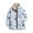 Light Blue, variant on CharmCyan Women’s Quilted Stand Collar Jacket with Front Snap Closure Lightweight Outerwear with Geometric and Shimmer Print Design Black L