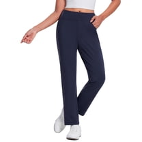 BALEAF Women's Fleece lined Pants Waterproof Winter Travel Pants Thermal Cold Weather Gear Pockets Stretch Work Golf Casual Navy S