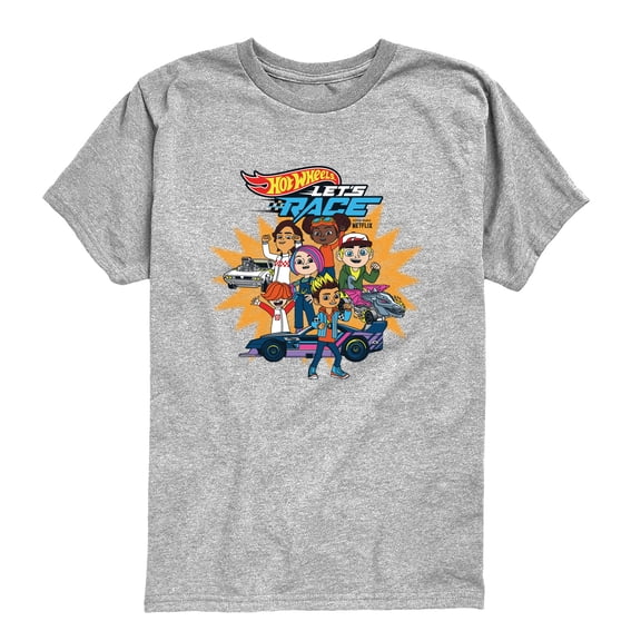Hot Wheels - Let's Race Character Collage - Toddler Boys Short Sleeve Graphic T-Shirt