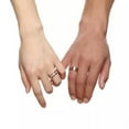 thumbnail image 6 of 6MM Rose Gold Couple Rings Gift/Boy AAA CZ Stainless Steel Wedding Band Sz 6-12, 6 of 9