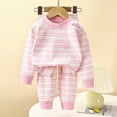 thumbnail image 6 of CAUYDY Children Girl Pajamas Kids Picture Outfits 5T 6T 7T 8T 9T 10T Long Sleeved Shirt and Pants Fall Winter Set Girls Sleepwear Sizes 130,Pink, 6 of 8
