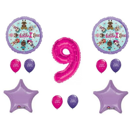 LOL Surprise Doll 9th Birthday party Balloons Decoration Supplies