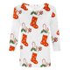 thumbnail image 4 of Camiseta suelta estampada a la moda para mujer, blusa de mangas 3/4, cuello redondo, camisetas informales Pompotops  FGAJ12236, 4 of 5