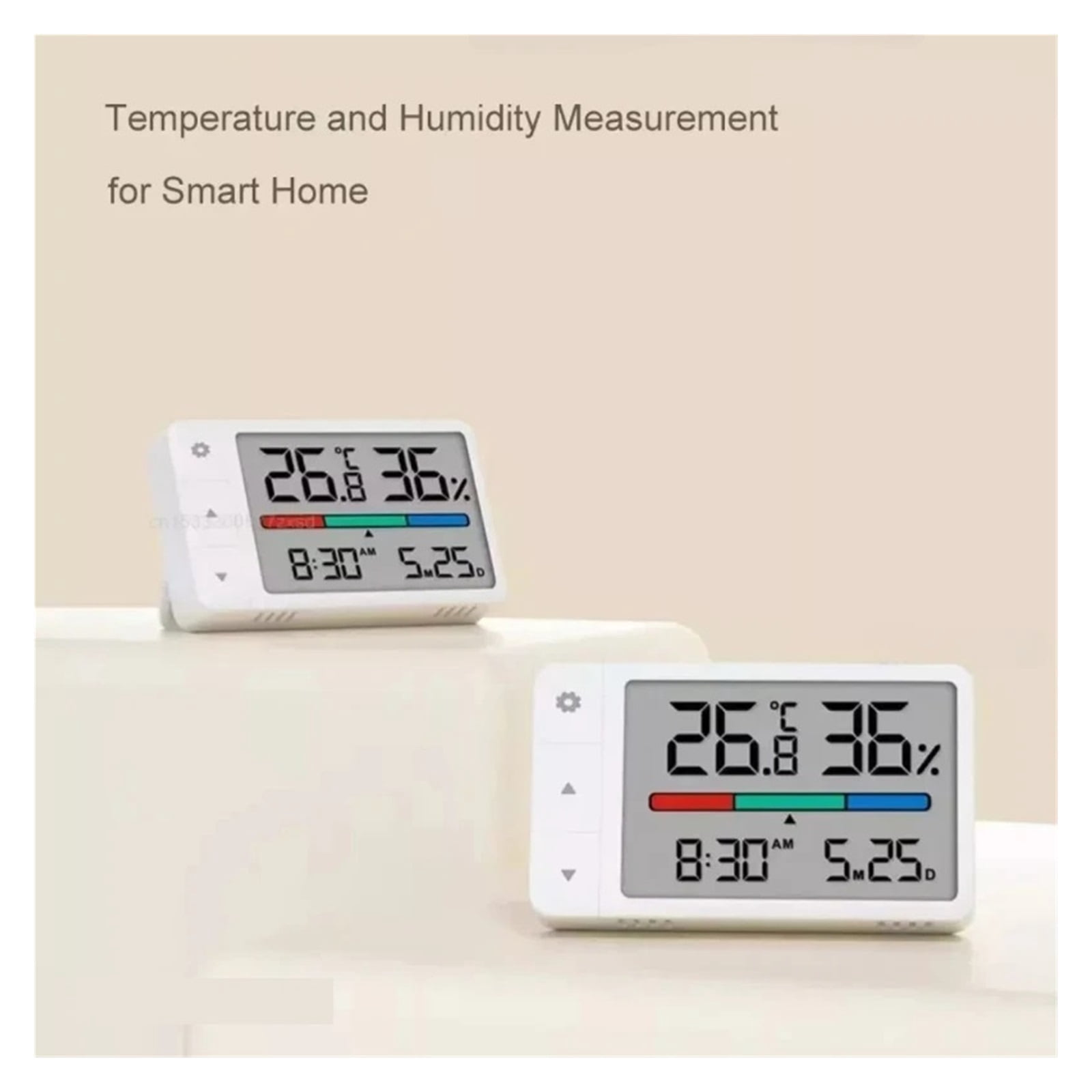 Intelligent Thermometer Hygrometer Meter Multi Function Clock Digital Display Weather Station Sensor ,Pool Essentials