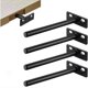 thumbnail image 1 of pc Floating Shelf Bracket, Invisible Shelf Bracket in Metal, Heavy Duty Hidden Shelf Bracket, Invisible Shelf Bracket in Wood, 1 of 5