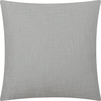 Mainstays Solid Texture Polyester Square Decorative Throw Pillow, 18"×18", Grey
