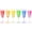 6 Colors, variant on LED Champagne Flute Glasses, (Set of 6 Multi-Color) Water Liquid Activated Flashing Light Up Cup Blinking Drinkware Glow Mugs for Wedding Christmas Party Gifts