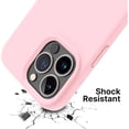 thumbnail image 3 of Entronix Silicone Case for iPhone 15 Pro Max, Protective Cover, Light Pink, 3 of 5