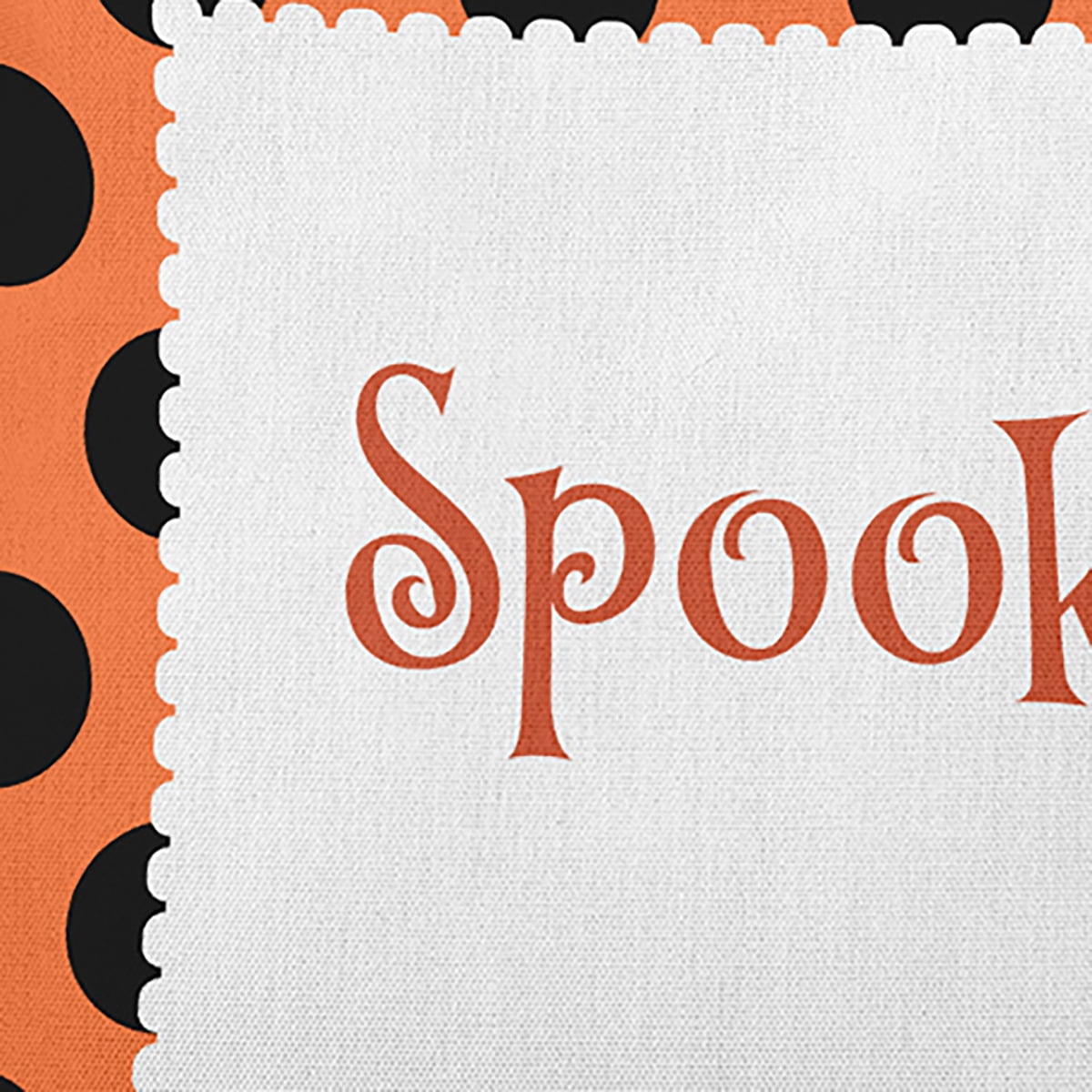 20" x 20" Simply Daisy Halloween Spooky Dots Polyester Indoor/Outdoor Pillow, Traditional Orange Qty 1