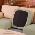 thumbnail image 6 of Subrtex Cushion Covers Separate Seat Stretch Textured Grid (2PCS, Sand), 6 of 6