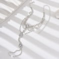 thumbnail image 5 of Rhinestone Foot Chain Barefoot Sandals Anklets for Women Shiny Cubic Zirconia Anklet with Toe Ring Beach Summer Ankle Bracelets Foot Chain Jewelry, 5 of 11